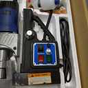 ZELCAN Mag Drill Press with 6 Drill Bits, 1550W Portable Magnetic Press with 2" Boring Diameter, 0-580 rpm Stepless Speed & Reversible Direction, 2922 lbf Power Magnetic