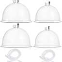 Meifuly Vacuum Therapy Machine Cups, 1800ml & 2100ml (8.4inch & 7.2inch Diameter) Vacuum Cupping Machine Accessories Cups with Y Hose, White 2 Pairs