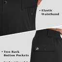 Women's Wide Leg Golf Dress Pants 27"/29"/31" Flowy Travel Work Slacks Trousers UPF 50+ Business Casual Outfits Palazzo Pants M