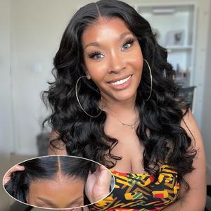 Glueless Wigs Human Hair Pre Plucked Wear and Go Glueless Wig for Beginners Body Wave Lace Front Wigs Human Hair Wigs for Black Women Upgraded No Glue Ready To Wear 4x4 Lace Pre Cut Wig 16 Inch