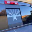 for Dodge Ram 2009-2024 Rear Middle Window Arizona Flag Decal Sticker, Matte Black Arizona Flag Decal Sticker, Rear Middle Window Decal for Dodge Ram Accessoires