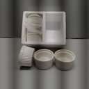 MALACASA Ramekins 8 oz Oven Safe, Porcelain Creme Brulee Ramekins Pudding Custard Cups Ceramic Souffle Dishes Ramakan Ramiken Ramicans Baking Bowls Set of 6, White, Series RAMEKIN-DISH