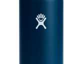 Hydro Flask Water Bottle - Insulated Stainless Steel - Wide Straw Lid, Non Spill, Leakproof in 40 Oz Indigo Blue