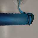 Water Bottle with Straw, 27oz Motivational Water Bottles with Time Marker to Drink, Tritan BPA Free, 750ml Sports Water Bottle with Carry Strap LeakProof for School Fitness Outdoor (1Pack) (Blue Sea)