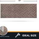 PURRUGS Dirt Trapping Door Mat 24" x 59", Non-Slip Machine Washable Entry Rug, Dog Doormat, Indoor Front Door Mat, Super Absorbent Entryway Rug for Muddy Shoes & Paws, Grayish Brown