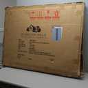 Hamilton Hills Brass Framed Vanity Mirror - Elegant 30" x 40" Scalloped Mirror Design - Luxurious Wall Bathroom Mirror for Safe, Easy Install - Horizontal/Vertical Hanging, Classic Gold Finish