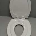 Mayfair NextStep2 Toilet Seat with Built-In Potty Training Seat, Slow-Close, Removable that will Never Loosen, Elongated, White
