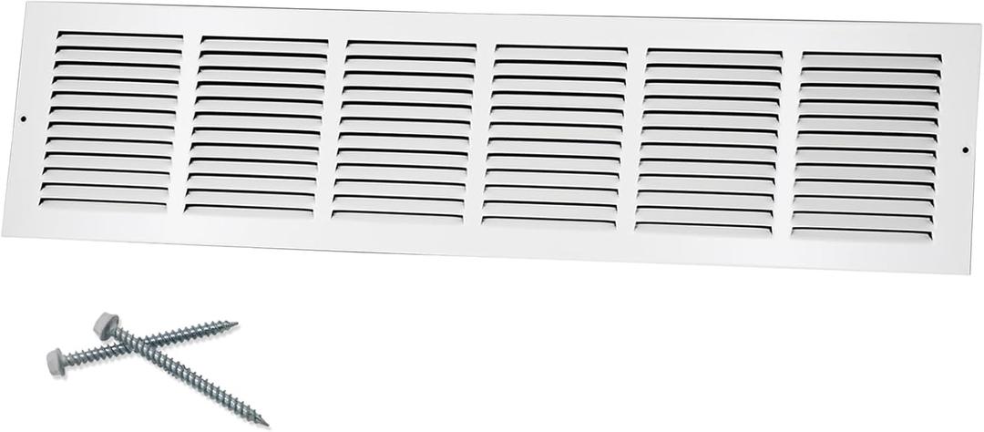 Howeall 30"W x 6"H [Duct Opening Size] Steel Return Air Grille, Air Return Vent Cover for Ceiling and Sidewall - HVAC Air Vent Covers - [Outer Dimensions: 31.75"W x 7.75"H]
