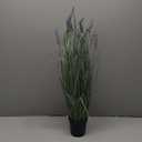 Seasons Need Artificial Lavender Fake Grass Plant - 28 inches with Black Plastic Planter for Home Wedding Kitchen Garden Patio Window Centerpieces Indoor Outdoor Dcor (1Pc)