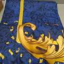 Prince Birthday Party Backdrop for Boy's Royal Blue and Gold King Crown Party Decoration Photography Background Royal Little Prince Happy Birthday Party Banner Photoshoot (7x5ft)