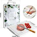 2-in-1Tempered Glass Cutting Board for Kitchen Standable Tempered Glass for Kitchen Counter + Food-Grade PP | Built-in Knife Sharpener & Anti-Spill Groove | Non-Slip, Easy to Clean 1712