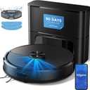 Kilgone Robot Vacuum and Mop Combo with Self Emptying Station, 6000Pa Suction Anti Tangle Brush LiDAR Navigation Multi Floor Mapping, 90 Day Hands Free Smart Laser Robotic Cleaner for Pet Hair Carpet