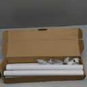 Closet Rods for Hanging Clothes, 17 to 84 Inch Heavy Duty Stepless Adjustable Closet Hanging Rod, 1.3 Inch Diameter Metal Closet Rod for Wardrobes Laundry Bedroom RV, White