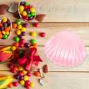 Veemoon Sea Shell Candy Boxes, 10pcs Sea Clam Favor Box Plastic Chocolate Container Seashell Jewelry Case Party Seashell Holder for Wedding Birthday Beach Party Decorations, Pink