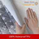 Waterproof Dog Bed Covers Replacement Washable Pet Hair Easy to Remove, Noiseless Quilted Puppy Pet Bed Cover Lovely Grey Star Print 29x41 Inches, for Dog/Cat, Cover Only
