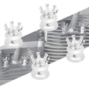 Motorcycle Head Bolt Covers Spark Plug Caps King Crown Fit For Harley Sportster XL883 Dyna Softail Tiwn Cam Big Twin Evolution 1340 Chrome 4PCS
