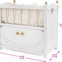 509 Crew Little Flora 2-in-1 Wooden Doll Cabinet Bed & Storage Station