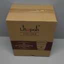 LITOPAK 100 Pack Disposable Coffee Cups with Lids and Kraft Sleeves, 10 oz White Coffee Cups, Paper coffee Cups for Hot Drinks