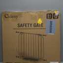 Baby Gate No Drilling, 29"-40" Auto Close Dog Gate Indoor for Doorways & Stairs, Pressure Mounted Adjustable Pet Gate, Easy Walk Through Child Gate for Children & Pets Stroller Friendly, White (29-40"Wide, 28"Tall)