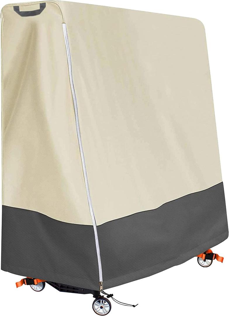 Indoor/Outdoor Premium Ping Pong Table Cover Waterproof Dustproof Sunscreen Heavy-Duty Folding Table Tennis Table Cover