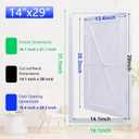 Suteck Plumbing Access Panel for Drywall Ceiling 14 x 29 Inch Reinforced Plastic Wall Access Doors Removable Hinged White