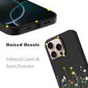 Unov Case Compatible with iPhone 12 Pro iPhone 12 5G Girly Flower Floral Bouquet Women Embossed Pattern Design Slim Protective Soft TPU Bumper Back Cover