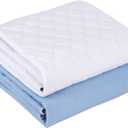 Non-Slip Bed Pads,34"X36" (2 Pack),Waterproof Washable Underpads Mattress Protector,Reusable Highly Absorbency Incontinence Bed Pads for Aldults,Seniors and Pets