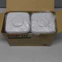 Ankou Airtight Container Set - (380ml 4 Pcs) Stackable One Button Openning Food Containers for Snacks Candy Salt Herbs Spices BPA-Free Tranparent (0.32 QT * 4)