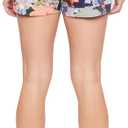 Royalty For Me Womens Women's Petite 3-Button Short with Banded Hem (Jungle Flower)