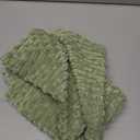 MIULEE Pack of 2 Decorative Throw Pillow Covers 18x18 Inch Soft Boho Striped Textured Corduroy Pillow Covers Spring Modern Farmhouse Home Decor for Couch Bed Sofa Living Room Sage Green