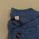 Angbater Men's Henley Shirts Casual Short Sleeve Button Cotton Tee Fashion Classic Tee T-Shirt with Pocket (XX-Large, Blue-1)