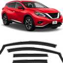 Voron Glass in-Channel Extra Durable Rain Guards for Nissan Murano 2015-2024, Window Deflectors, Vent Window Visors, 4 Pieces - 200483