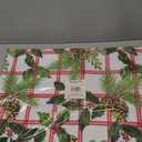 Elrene Home Fashions Pinecone Plaid Red/Green Holiday/Christmas Fabric Dining Table Placemats, Set of 4, 13"x19"