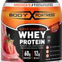 Body Fortress Super Advanced Whey Protein Powder, Strawberry, Immune Support (1), Vitamins C & D Plus Zinc, 1.78 lbs BBD: 09/07/2028
