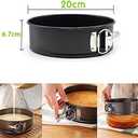 8 inch circular Springform interlocking and leak- proof seal carbon baking C ake Pan