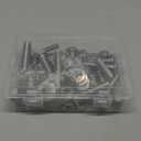 50Pcs #10 x 4 Wood Screws 4 Inch, Phillips Modified Truss Head Wood Screws, Zinc Oxide Black Self Tapping 4 Inch Screw for Woodworking, Household Appliances, Furniture, Outdoor