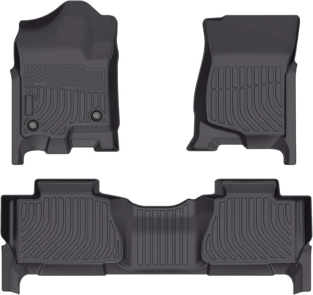 Cartist Floor Mats for Chevy Tahoe & GMC Yukon 2007-2014 (Not for Yukon XL), All Weather Floor Mat for Tahoe Accessories, Heavy Duty Car Mats, Car Accessories