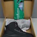 Men's Orthopedic Waterproof Hiking Boots: Comfortable Plantar Fasciitis Work Walking Running Trekking Shoes, Flat Feet Orthotic Mid Ankle Support Trail Sneakers for Foot and Heel Pain Relief (12, W1-black)