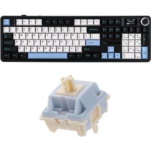 EPOMAKER X Aula F108 PRO Wireless Gaming Keyboard with Screen+Sorane 39gf Gaming Keyboard Switches Set