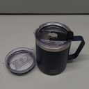 WETOWETO 14 oz Coffee Mug, Vacuum Insulated Camping Mug with Lid, Double Wall Stainless Steel Travel Tumbler Cup, Thermal Coffee Mug, Powder Coated Navy Blue