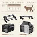 Top-Expandable Cat Carrier with Wheels Pet Window, 18x11x11 Airline Approved