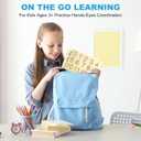 Learn to Write - Number & Letter Tracing Boards for Kids Ages 3-8 Wooden Alphabet Learning Montessori 3 Year Old Toddler Writing Tools Beginners - Homeschool Preschool Classroom Must Haves