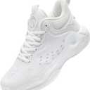 Beita Basketball Shoes for Women Fashion Sneakers Sport Shoes Anti Slip Breathable Tennis Shoes Volleyball Shoes Pickleball Shoes Running Shoes Rubber Sole Indoor Outdoor Court Light Weight Wide (White)
