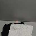 beautyin Cotton Camisole Tops for Women Shelf Bra Adjustable Spaghetti Strap Tank Top Basic Cami Undershirt (Small, White/Black 2 Pack)