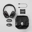 Skullcandy Crusher ANC 2 Wireless Over-Ear Bluetooth Headphones with Extra USB-C Charging Cable, Multi-Sensory Bass, Active Noise Cancelling, 60 Hours Battery, Microphone iPhone Android - Bone