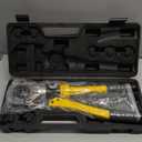 Hydraulic Copper Tube Crimping Tool with 3/5 3/4 1 5/4 Inch Jaws, Copper Tube Fittings Hydraulic Pipe Crimping Tool for Pro Press, Copper Pipe Fittings.