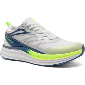 Men's Orthopedic Sports Shoes: Comfort Diabetic Plantar Fasciitis Arch Support Flat Feet Neuropathy Trail Sneakers, Casual Breathable Pain Relief Athletic Tennis Walking Shoes White Blue Size 11.5