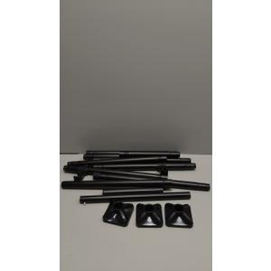 Support poles, black