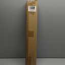 Decopolitan 5/8" Cap Curtain Rod Set, 28 to 48 Inches, Black