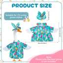 Easter Bunny Themed Cute Pattern Goose Outfit 23in High for Cement Plastic Outdoor Statue Garden Goose Costume